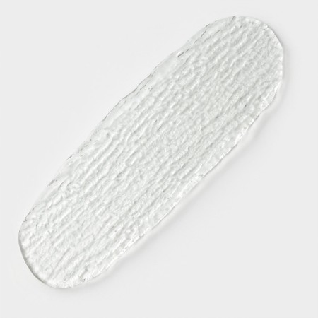Serving dish magistro "Krast", D = 48.5 × 16.5 cm, glass, transparent-3