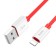 Hoco X87, Lightning cable - USB, 2.4 A, 1 m, silicone braid, red