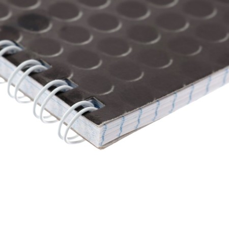 A4 notebook, 48 sheets in a cage, on a crest, "grapho", cardboard cover, offset unit, mix-3