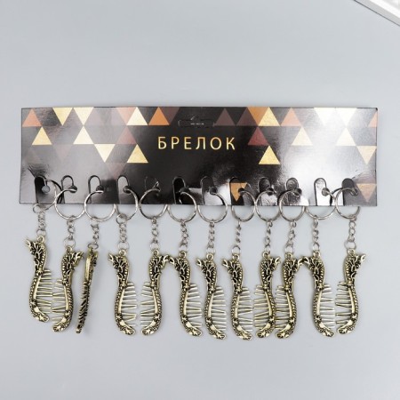 Trick Metal "comb with a dragon" 6x2 cm-3