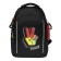 School backpack, 40 x 27 x 20 cm, Grizzly, ergonomic back, laptop department, black