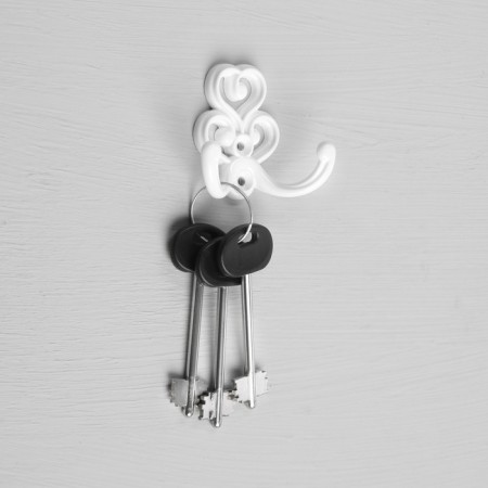 Tundra-lifter hook No. 41, white polymer, 1 pc.-1