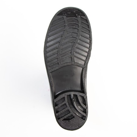 Women's boots with insulation, size 39, black color, PVC-4