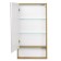 Aquaton “Scandy 45” mirror wardrobe, white color, rustal oak 13 cm x 45 cm x 85 cm