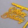 Topper "Happy Birthday", Golden Color