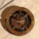 Compass with sunny clock 11 cm, brass