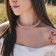 Set 2 objects: earrings, necklace with pearls "Giselle" dense thread, white-golden color, 35 cm