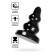 Anal plug Toyfa Popo Pleasure Monoceros, Christmas tree, PVC, 70x150 mm, black color