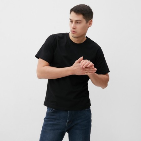 T-shirt male, black color/Dragon, river 50-7