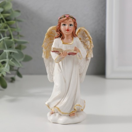 Souvenir Polystone "Angel-girl sings with a book" 12.5x6.5x5.3 cm