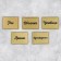 A set of paper stickers for cans "for cereals", 20 pcs, green, 7 x 5 cm