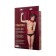 Collar Toyfa Theater, red-black, leather, with a leash, 44 cm