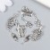 Decor for creativity Metal "Tasting of wine" silver set 4 pcs 2.6x1.4 cm