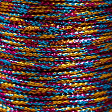 Contain cord on the Bobin "Rainbow" winding 15 m thick 2 mm 4.3x4.7x4.7 cm-2