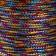 Contain cord on the Bobin "Rainbow" winding 15 m thick 2 mm 4.3x4.7x4.7 cm