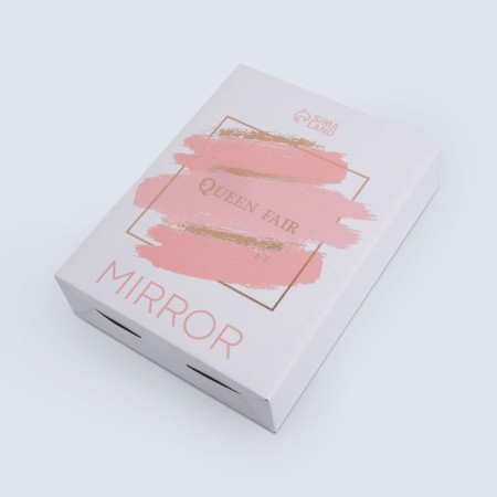 Mirror on a flexible leg “Circle”, with an increase, D mirror surface 15.5 cm, Copper/white color-5