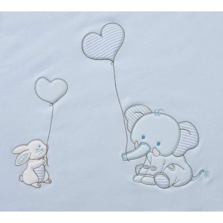 Blanket "Elephant", size 90x120 cm, blue color-3