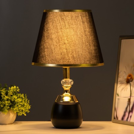 Board lamp "Leila" E27 40W black and gold 25x25x41 cm Risalux-1