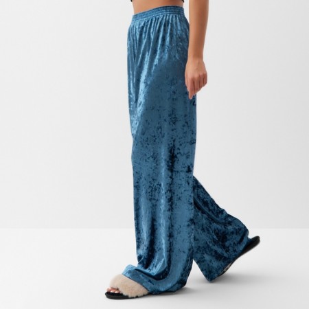 Home trousers KAFTAN VELVET 48-50, blue-2