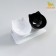 Plastic bowls on a white stand 27.5 x 14 x 15 cm black/white