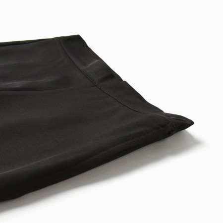 Women's pants minku: classic, black color, size 48-8