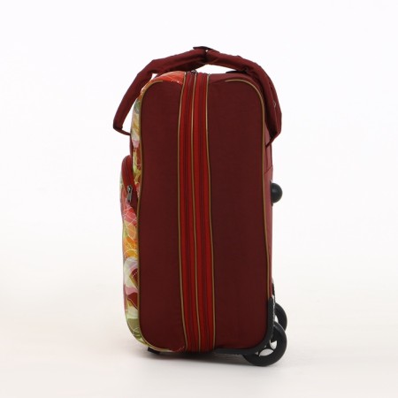 Small 37 l (s) suitcase with a Sacvoyage bag, lightning department, external pocket, extension, burgundy color-5