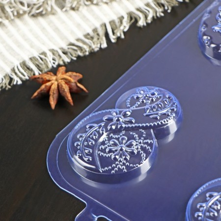 Form for chocolate and sweets Plastic "Choco-Winter", 7 × 4.8 cm, Color transparent-1