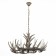Suspended chandelier ST LUCE. SL154.703.08. Corna. 8x40 watts, E14, 80x80x37 cm, gray color