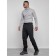 Trouses insulated sporty male winter, size 48, black color