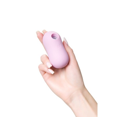 Vacuum-wave contactless stimulator of the Satiffyer Cotton Candy clitoris, silicone, purple color-18