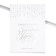 Certificate of marriage "White with crystals" embossing, 23.5 x 31.3 cm.