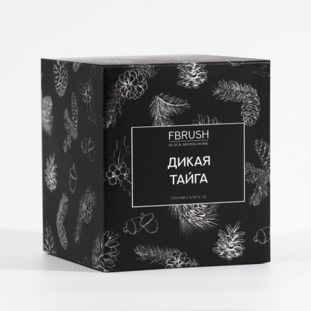 Soyvy candle Black Aroma Home "Wild Taiga", 200 ml-4