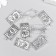 Decor for creativity Metal "Token - Luck" silver 2.5x1.4 cm