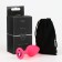 Anal traffic jam-hoods, with a crystal, without vibration, Soft silicone, 35 x 80 mm, pink
