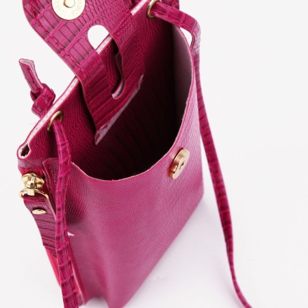 Baby bag on magnet, long belt, fuchsia color-2