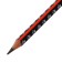 Chernographic pencil with an eraser, the NV body is triangular sharpened, in a tube, mix