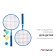 ONLYTOP Badminton Set: 2 rackets, 2 streams, ball, color mix
