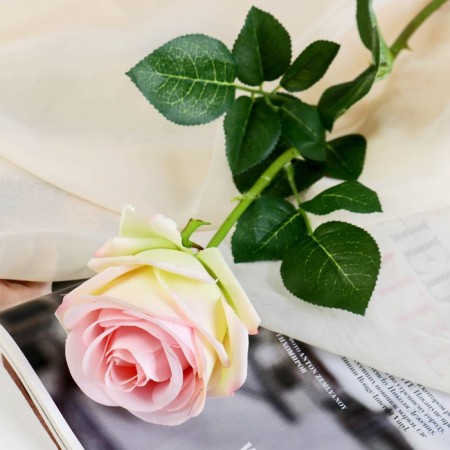 Artificial flowers "Rose Expression" 9,5x66 cm, pink