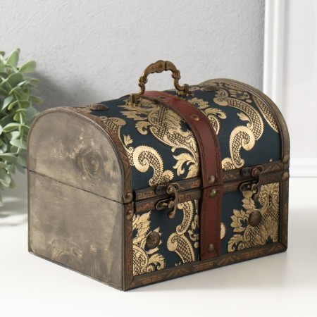 Casket chest "Golden Chinese cucumbers" 20x15x15.5 cm