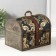 Casket chest "Golden Chinese cucumbers" 20x15x15.5 cm