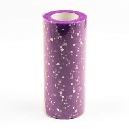 Fatin with sparkles, 15 cm, 11 ± 1 g/sq.m, 23 ± 1 m, purple color No. 27-2