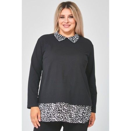 Women's tunic, size 62, black color
