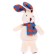 Soft toy "Rabbit with a scarf in a cage", on a suspension, color mix