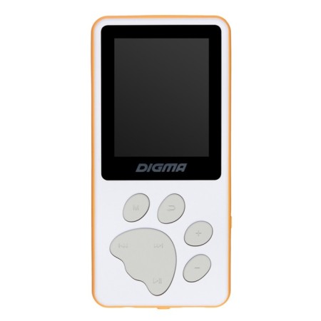 Hi-Fi Flash Digma S4 8GB White/Orange/1.8 "/FM/MicrosDHC-8