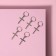 Hair piercing "Cross", 3.7 × 1.3 cm, 5 pcs, silver color