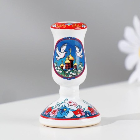 Classic candlestick, ceramics, mix-3