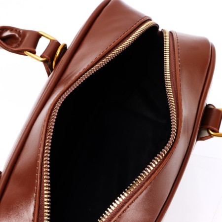 Women's bag made of artificial leather, 24*13*7 cm, brown color-6