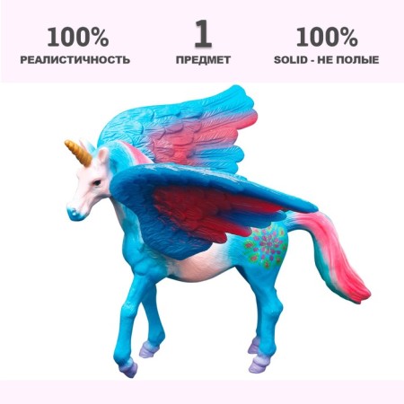 Figure "World of Fantasy: Blue Unicorn with Wings"-1