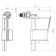 Valve for the tank "Ani Plast" WC5050, lateral, plastic