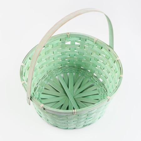 Wicker basket, 26x12/30 cm, natural, bamboo-3